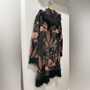 Johnny Was Biya Embroidered Sweater Jacket